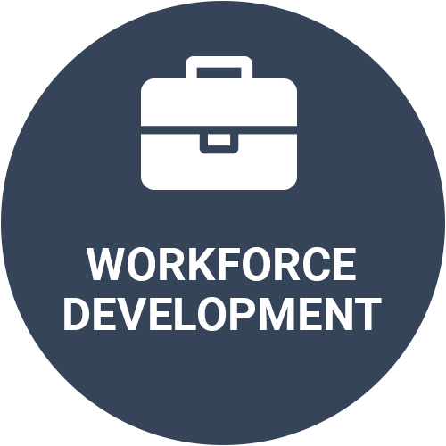 Workforce Development navy icon